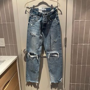 Moussy vintage Odessa wide straight leg jeans size 25